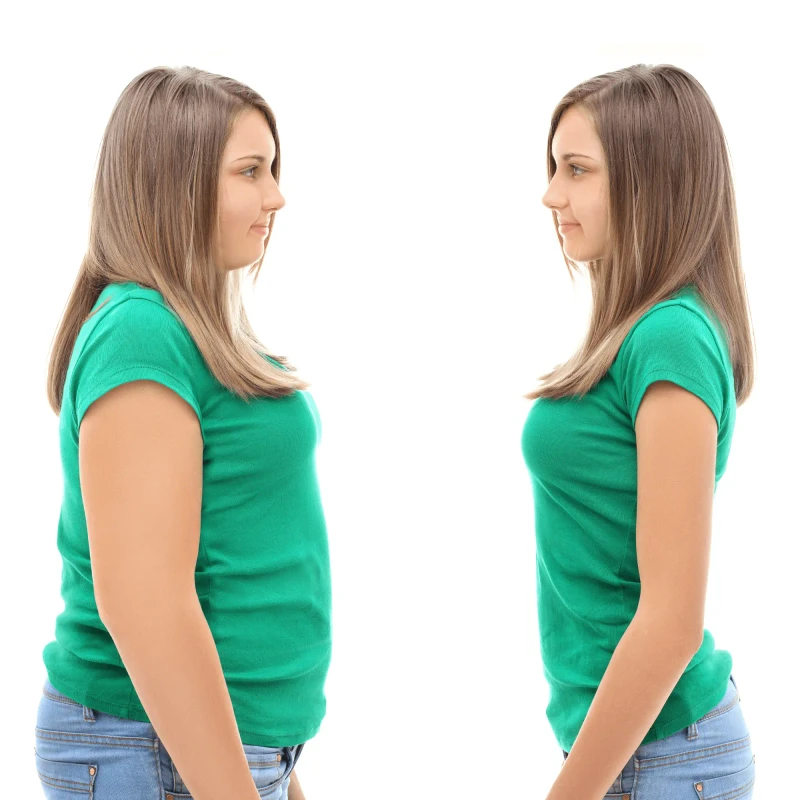 Antes y después mujer